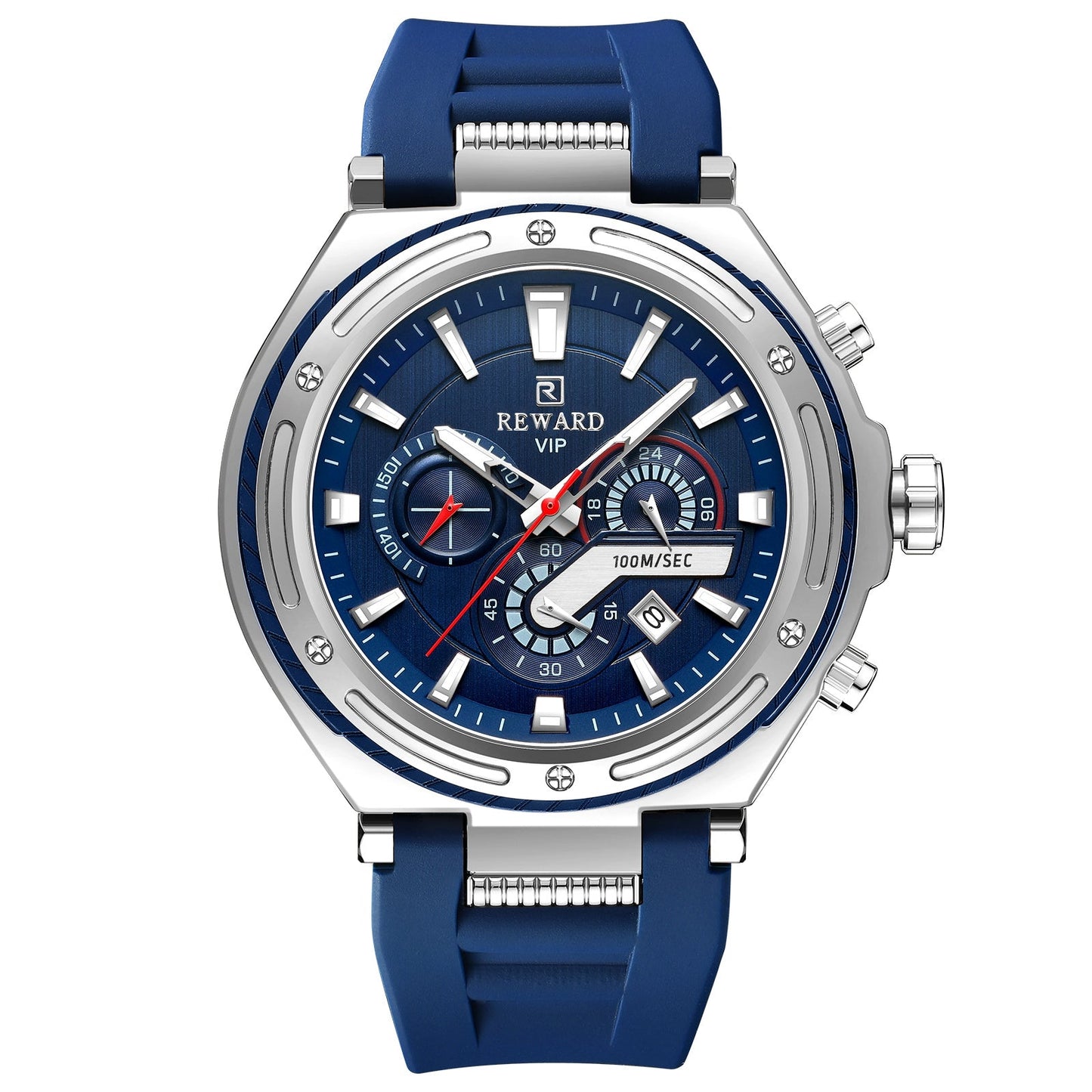 REWARD VIP Chronograph Sport Watch – Water Resistant (100M), Men's Luxury Timepiece