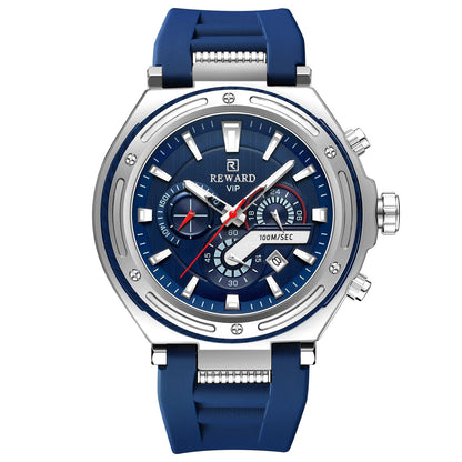 REWARD VIP Chronograph Sport Watch – Water Resistant (100M), Men's Luxury Timepiece