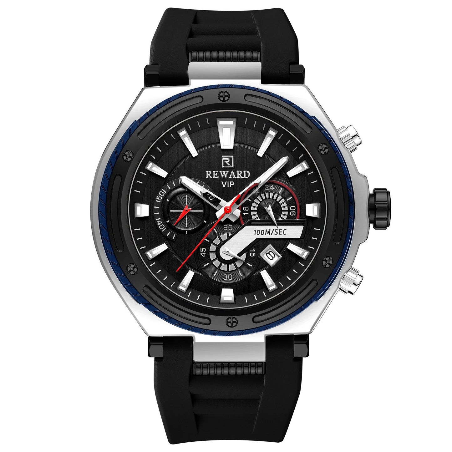 REWARD VIP Chronograph Sport Watch – Water Resistant (100M), Men's Luxury Timepiece