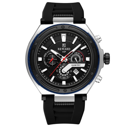 REWARD VIP Chronograph Sport Watch – Water Resistant (100M), Men's Luxury Timepiece