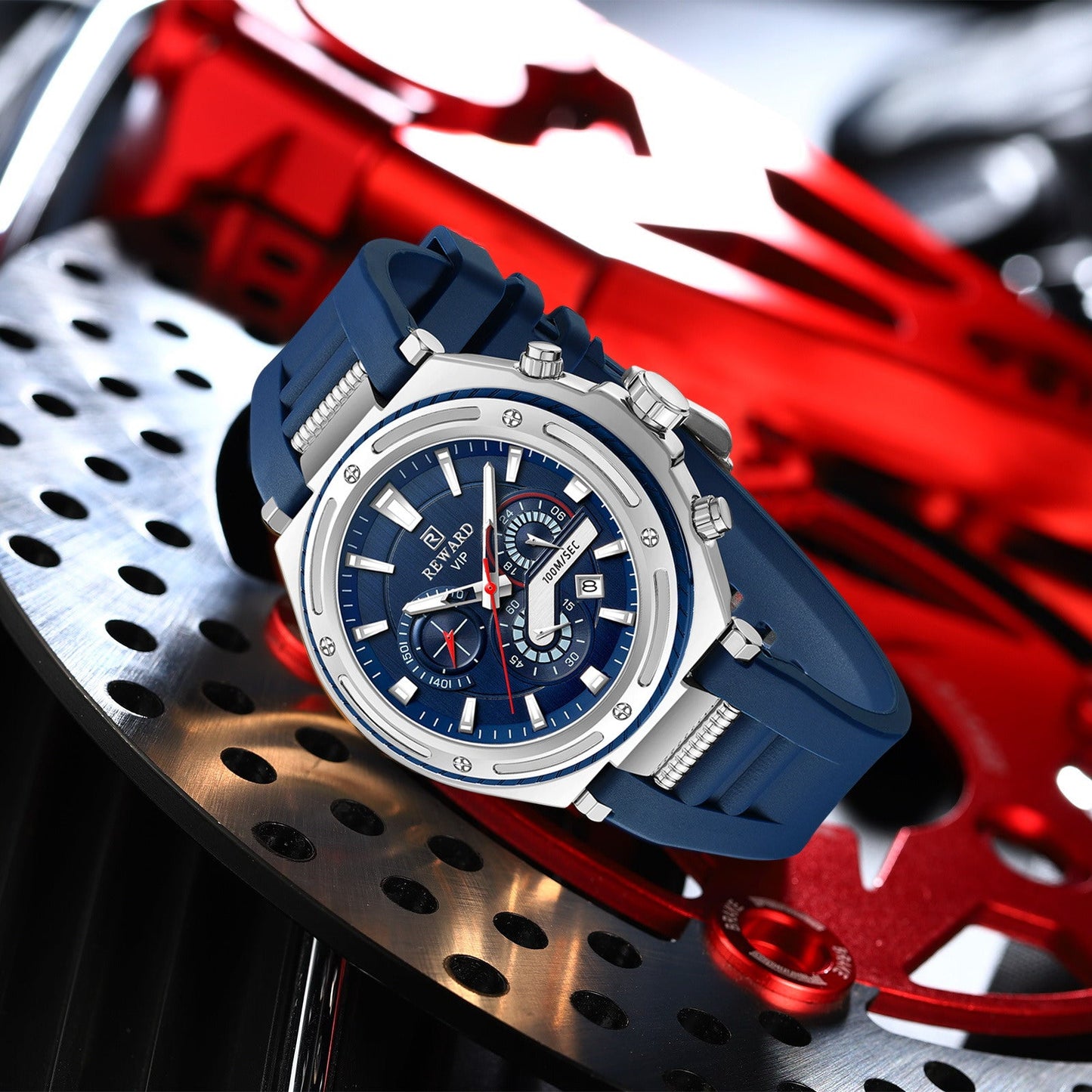 REWARD VIP Chronograph Sport Watch – Water Resistant (100M), Men's Luxury Timepiece