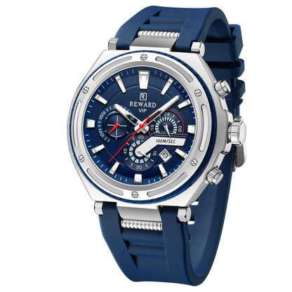 REWARD VIP Chronograph Sport Watch – Water Resistant (100M), Men's Luxury Timepiece