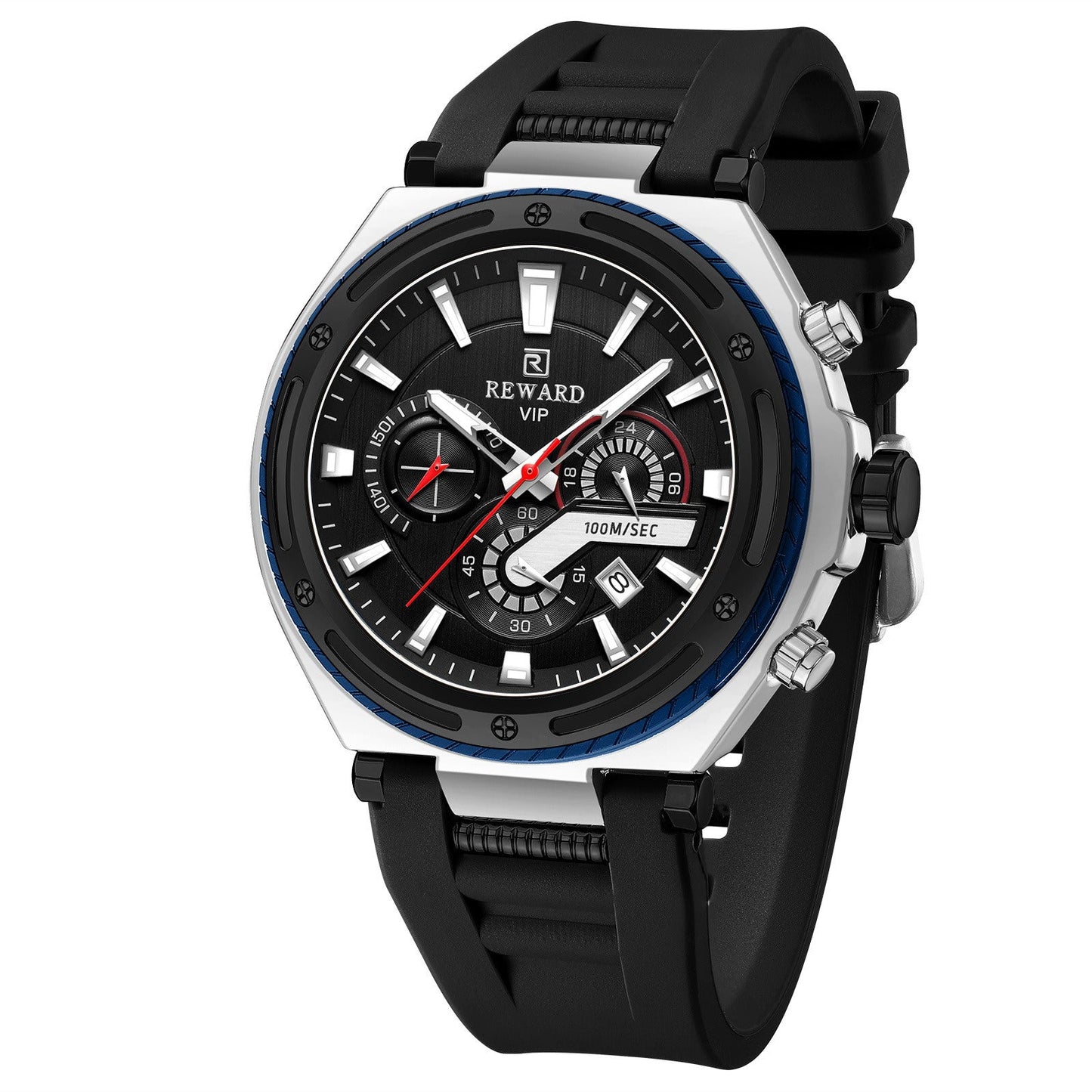 REWARD VIP Chronograph Sport Watch – Water Resistant (100M), Men's Luxury Timepiece