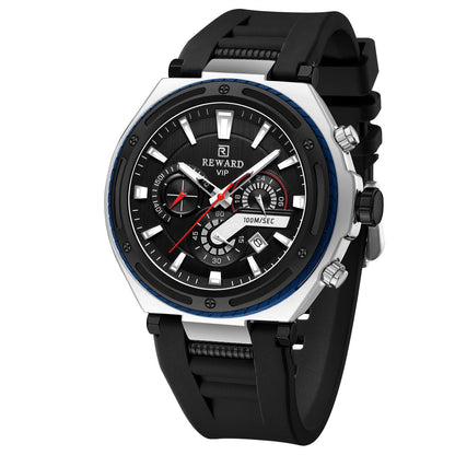 REWARD VIP Chronograph Sport Watch – Water Resistant (100M), Men's Luxury Timepiece