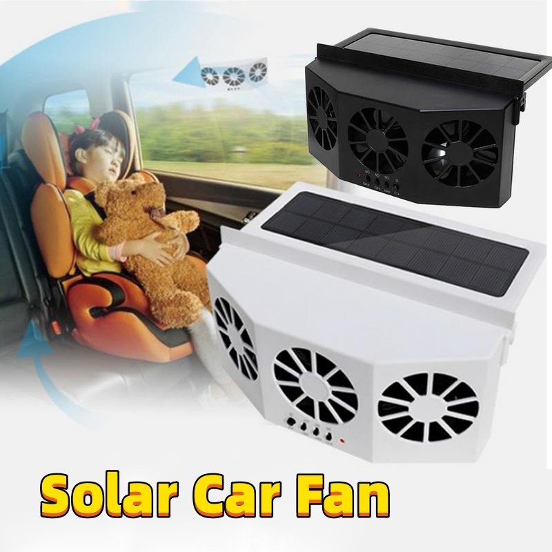 Car Fan Solar Window Sun Powered Car Auto Air Vent Cool Cooling System