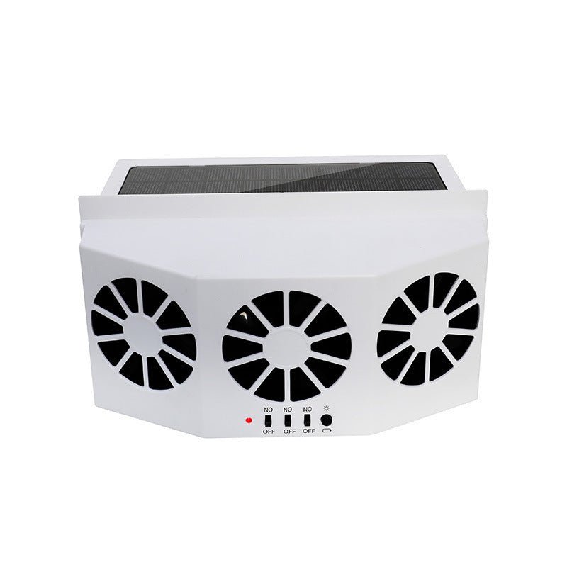 Car Fan Solar Window Sun Powered Car Auto Air Vent Cool Cooling System
